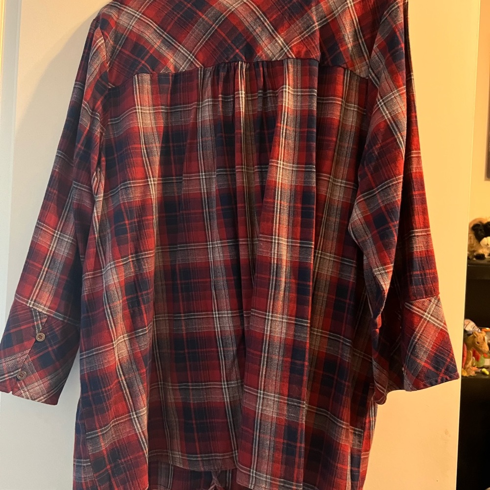 Plaid blouse from stitch fix